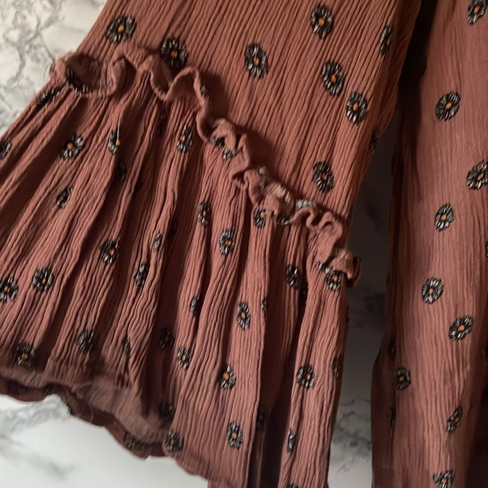 Maurices xl mauve floral print blouse - Picture 4 of 8